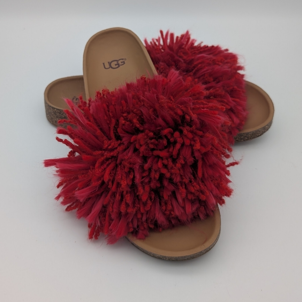 Ugg Cindi Yarn Fringed Slides